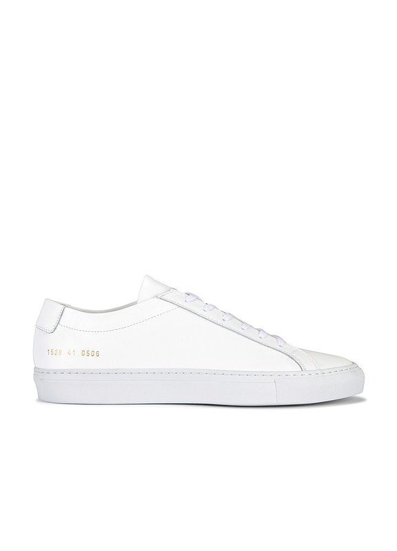 Original Leather Achilles Low in White Common Projects